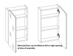 Impact Furniture Bathroom Mirror Cabinet Mirrored Unit 400mm Wall Hung Narrow Slim Storage Oak Effect Aruba - thumbnail 7