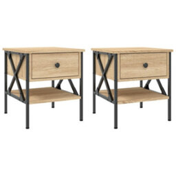 Berkfield Bedside Tables 2 Pcs Sonoma Oak 40X42X45 Cm Engineered Wood - thumbnail 2