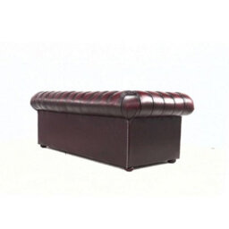 Chesterfield 3 Seater Antique Oxblood Red Real Leather Tufted Buttoned Sofa In Classic Style - thumbnail 7