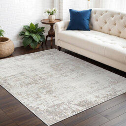Livabliss Roma-Abstract Brown Grey Off-White Modern Marble Living Dining Bedroom Rug 200 X 275 Cm Easy Care, Non Shedding - thumbnail 2