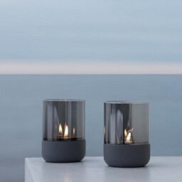 Blomus Set Of 2 Calma Tealight Holder Extra Small - Steel Grey - thumbnail 2