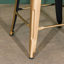 Medium65.5Cm Metal Bar Stool Brass Style Gold Industrial Breakfast Cafe Garden - thumbnail 3