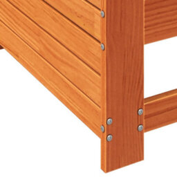 Berkfield Garden Armrest Sofa Wax Brown 69X62X70.5 Cm Solid Wood Pine - thumbnail 7