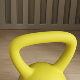 Sportnow 4Kg Kettlebell With Soft Body And Non-Slip Handle, Yellow And Grey - thumbnail 8