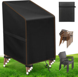 Waterproof Oxford Fabric Garden Chair Cover - For Stackable Chairs Furniture 65 X 75 120 Cm - thumbnail 1
