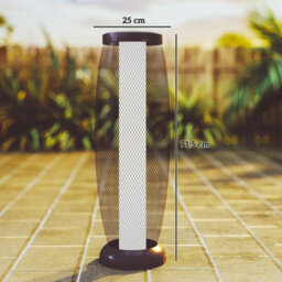Outsunny 71.5 Cm Garden Solar Lamp, Metal Floor Lamp With Auto On/off Led - thumbnail 3