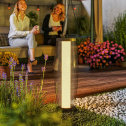 Outsunny 71.5 Cm Garden Solar Lamp, Metal Floor Lamp With Auto On/off Led - thumbnail 8