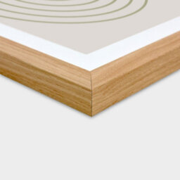 Accent By Nielsen Velino Oak Picture Frame 40X50Cm - With Glass Front And Abstract Poster Print - thumbnail 2