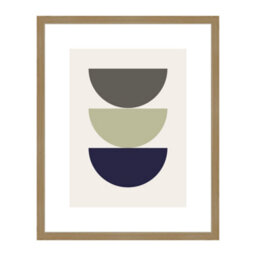 Accent By Nielsen Velino Oak Picture Frame 40X50Cm - With Glass Front And Abstract Poster Print - thumbnail 1