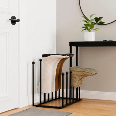 Modcraft Freestanding Metal Shoe Storage For 6 Pairs - Black - image 1
