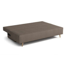 Bella Upholstered Sofa Bed With Polyurethane Foam And Bonell Springs Wooden Frame Storage Sleep Area 200X142 Light Grey - thumbnail 4