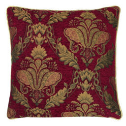 Paoletti Shiraz Floral Jacquard Feather Rich Cushion - thumbnail 1