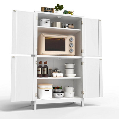 Kitchen Pantry Cupboard Freestanding Tall Storage Cabinet - image 1