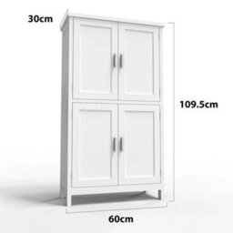 Kitchen Pantry Cupboard Freestanding Tall Storage Cabinet - thumbnail 2