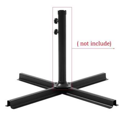 Garden Parasol Cross Base Stand Heavy Duty Patio Garden Umbrella Stand Holder - image 1