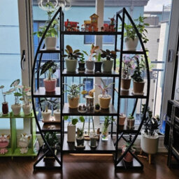 Fativo 1Pcs L125X W30X H177Cm Vintage Industrial Bookcase Tall Display Storage Shelving Unit Furniture Stand - thumbnail 9