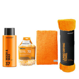 Mclaren Wash & Wax 500Ml+ Wash Mitt+Luxury Micro Fiber Cloth+Jumbo Drying Towel - thumbnail 3