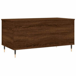 Berkfield Modern Coffee Table Brown Oak 90X44.5X45 Cm Engineered Wood - thumbnail 5