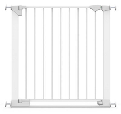 Safetots Safestep Gate, White, 82Cm - 89Cm, Extra Low Walkthough, 67Cm Extra Wide Doorway, One Piece Extra Wide Baby Gate - image 1