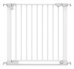 Safetots Safestep Gate, White, 82Cm - 89Cm, Extra Low Walkthough, 67Cm Extra Wide Doorway, One Piece Extra Wide Baby Gate - thumbnail 1
