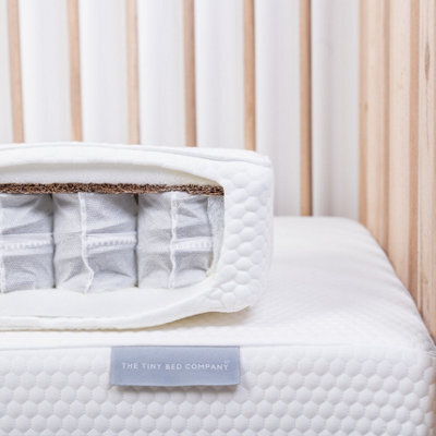 The Tiny Bed Company Tiny Dreamer Deluxe - Coconut Coir & Pocket Sprung Cot Bed Mattress (140 X 70Cm) - image 1