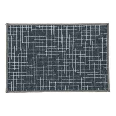 Jvl Savio Machine Washable Door Mat, 40 X 60 Cm, Grey - image 1