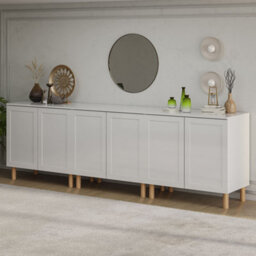 Decorotika Boli 270 Cm Modern Side Board White - thumbnail 4