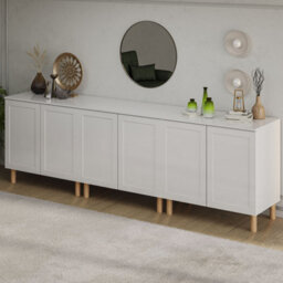 Decorotika Boli 270 Cm Modern Side Board White - thumbnail 3