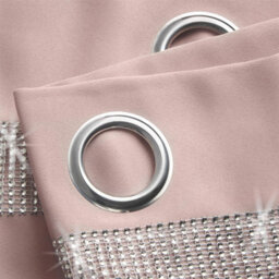 Luxury Living Palace Ring Top Curtains Blush - thumbnail 3