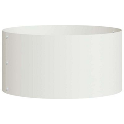 Berkfield Modern Garden Planter White 40 X 40 X 20 Cm Steel