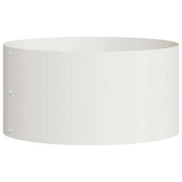 Berkfield Modern Garden Planter White 40 X 40 X 20 Cm Steel