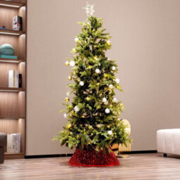 Dazzling Sequin Diamond Christmas Tree Skirt Folding Tree Base Collar Luxurious Sparkling Holiday Decoration Reusable Xmas - thumbnail 3