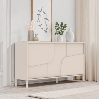 FurniComp LTD Furnicomp Vienna 150Cm 3 Door Cashmere Sideboard - image 1