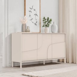 FurniComp LTD Furnicomp Vienna 150Cm 3 Door Cashmere Sideboard - thumbnail 1