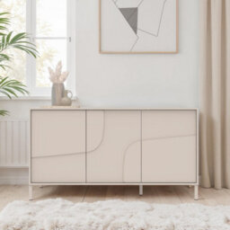 FurniComp LTD Furnicomp Vienna 150Cm 3 Door Cashmere Sideboard - thumbnail 2
