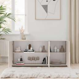 FurniComp LTD Furnicomp Vienna 150Cm 3 Door Cashmere Sideboard - thumbnail 9
