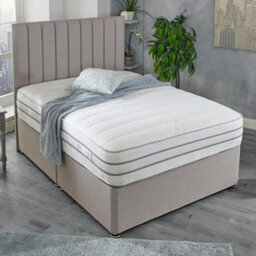 Divan Base Direct Shire Solaris Orion 1000 Pocket Sprung Divan Bed Set 5Ft King 4 Drawers- Wool Bronze - thumbnail 1