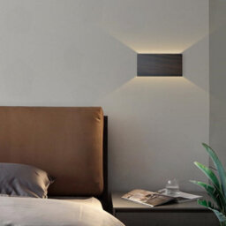 Amorly Led Bedside Wall Sconce, Wall Mounted Up & Down Lighting Wall Lamp With Touch Switch And Remote Control - thumbnail 2