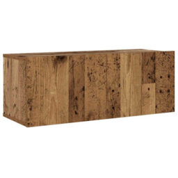 Berkfield Wall Mounted Tv Cabinets 6 Pcs Old Wood Engineered Wood - thumbnail 6