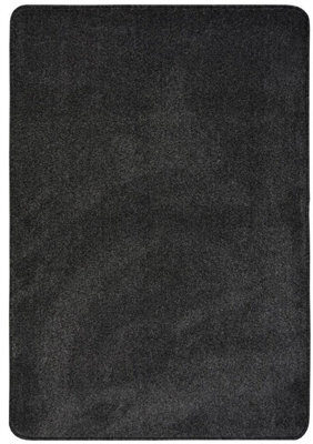 The Rugs Relay Collection Recycled Low Pile Rug In Charcoal - image 1