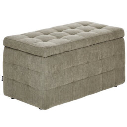 Beliani Storage Ottoman Michigan Fabric 74 Cm 42 Cm Olive Green - thumbnail 1