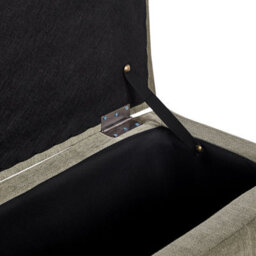 Beliani Storage Ottoman Michigan Fabric 74 Cm 42 Cm Olive Green - thumbnail 5