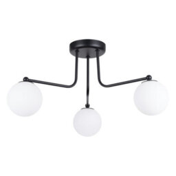 Luminosa Lighting Luminosa Astral Minimalist Semi Flush Ceiling 3 Light Black - thumbnail 1