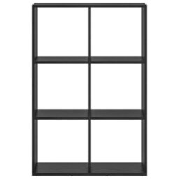 Berkfield Modern Book Cabinet Black Oak 69.5 X 29 X 103.5 Cm Engineered Wood - thumbnail 5