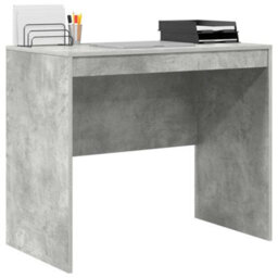 Berkfield Modern Computer Desk Concrete Grey Mdf Board 90 X 50 X 76 Cm - thumbnail 3
