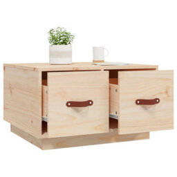Berkfield Rustic Coffee Table 60X53X35 Cm Solid Wood Pine - thumbnail 5
