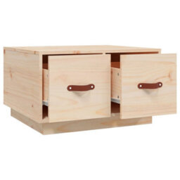 Berkfield Rustic Coffee Table 60X53X35 Cm Solid Wood Pine - thumbnail 7