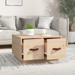 Berkfield Rustic Coffee Table 60X53X35 Cm Solid Wood Pine - thumbnail 3