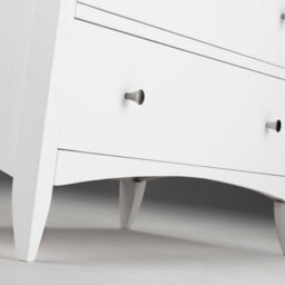 Statement Furniture Edward Hopper White 4 Drawer Chest Of Drawers - thumbnail 4