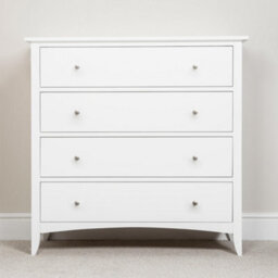 Statement Furniture Edward Hopper White 4 Drawer Chest Of Drawers - thumbnail 7